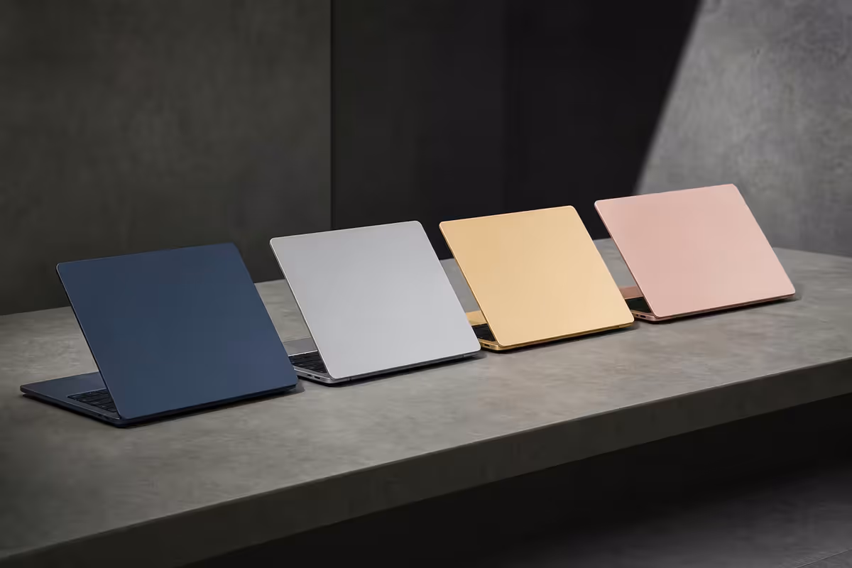 Macbook Neo Colours Indigo Silver Citrus Blush