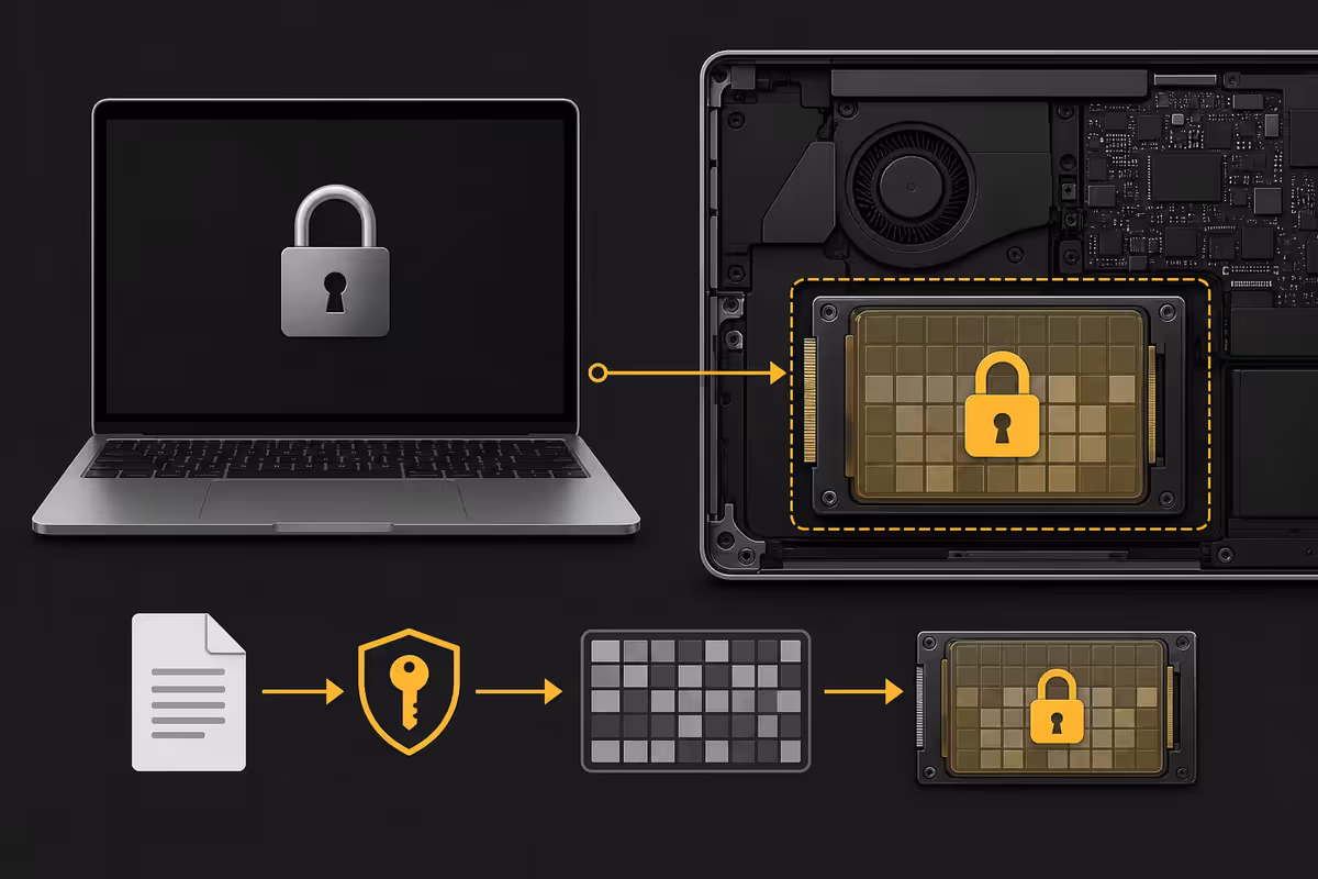 FileVault - full-disk encryption that makes stolen MacBooks unreadable