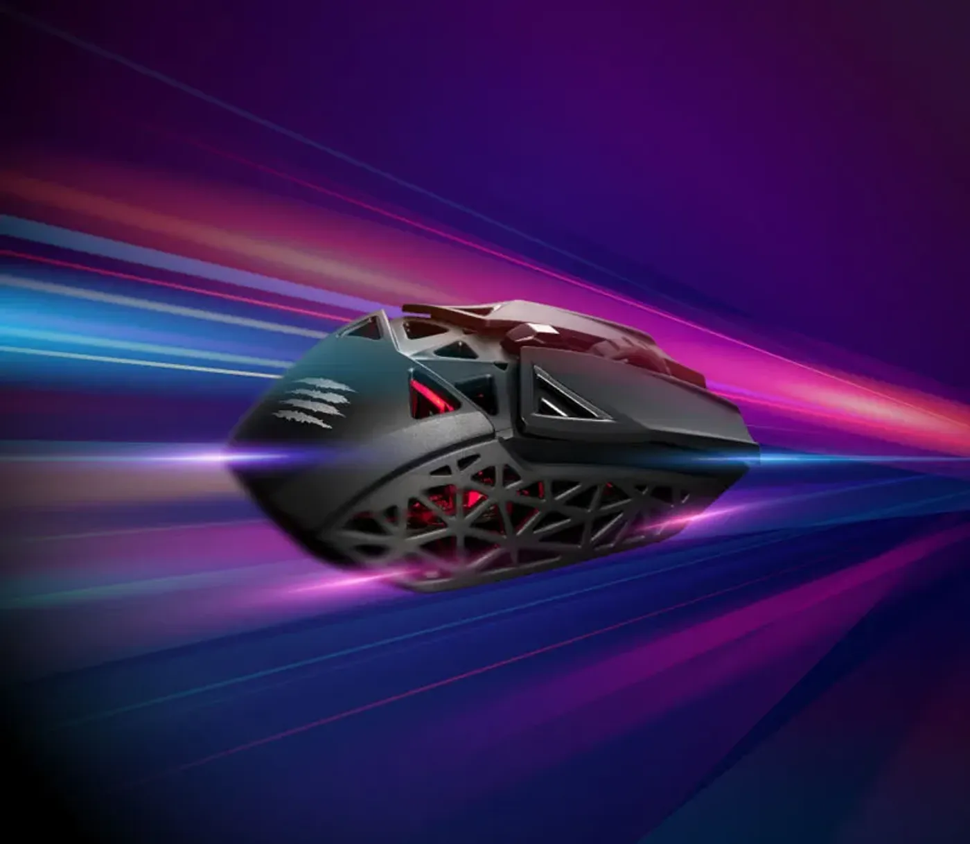 M.O.J.O. M1 gaming mouse highlighting the high-performance optical sensor and switch technology