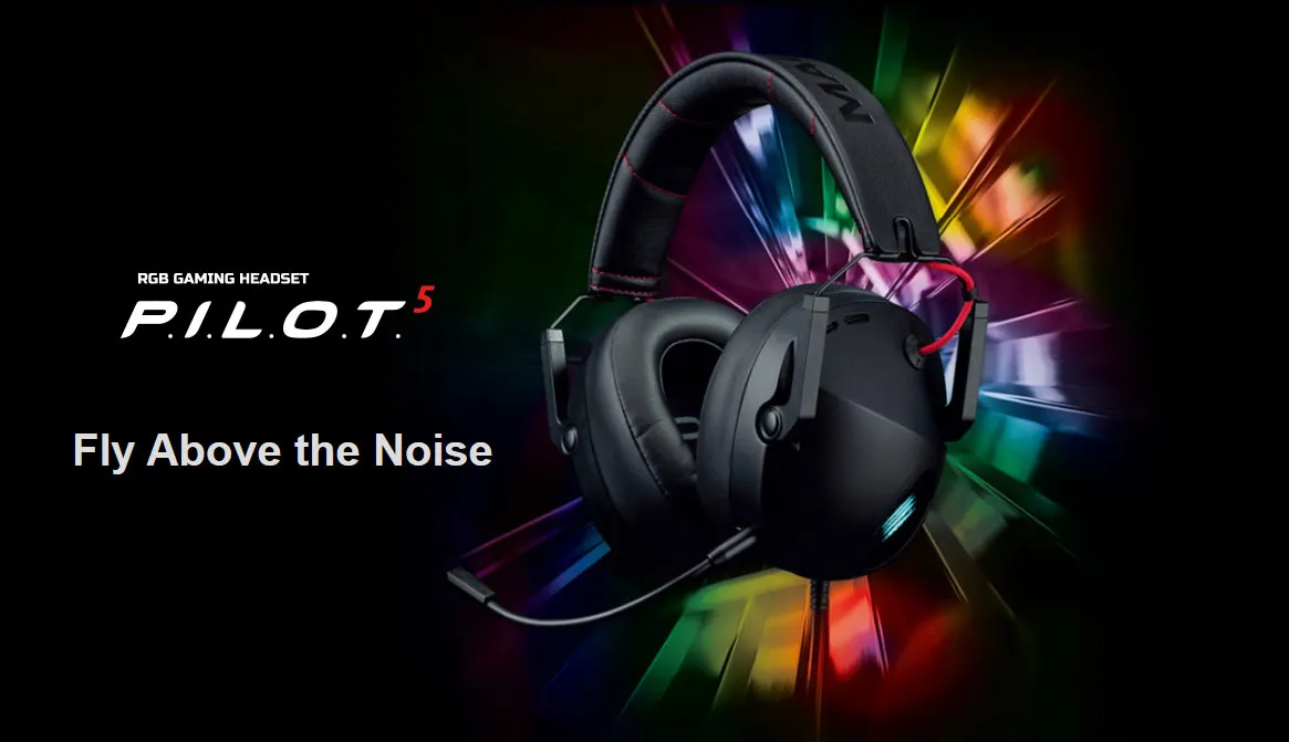 Mad Catz P.I.L.O.T. 5 RGB Gaming Headset - Ultimate Sound