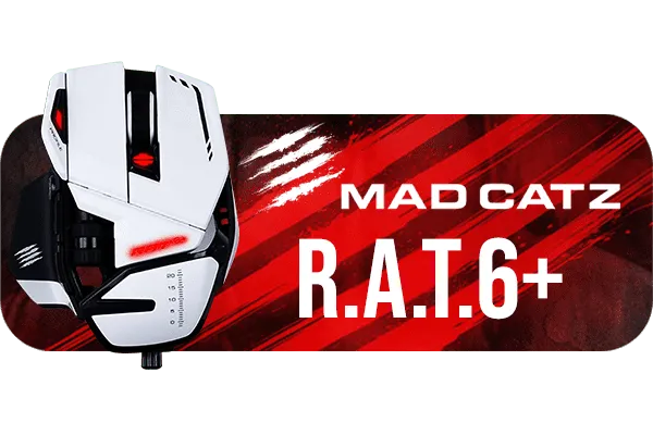 Mad Catz R.A.T.6+ Gaming Mouse White