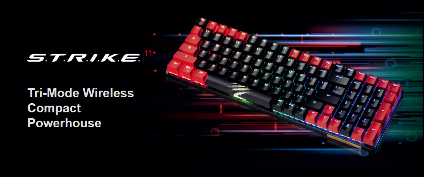 Mad Catz S.T.R.I.K.E. 11 Wireless RGB Gaming Keyboard Overview