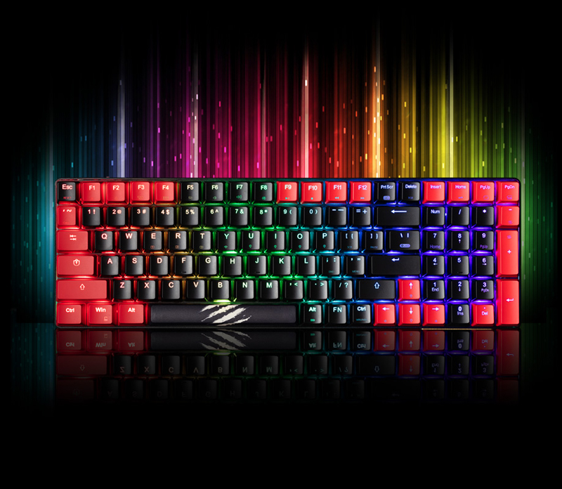 RGB Lighting Effects of Mad Catz S.T.R.I.K.E. 11 Gaming Keyboard