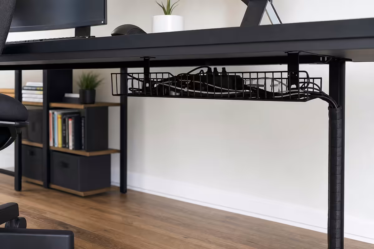 Under-desk cable tray - the single best buy