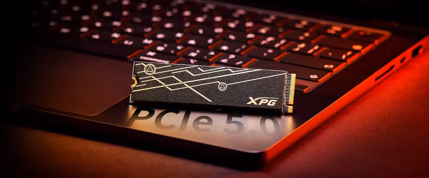 MARS 970 PLUS single-sided PCIe Gen5 SSD installed in laptop or SFF PC