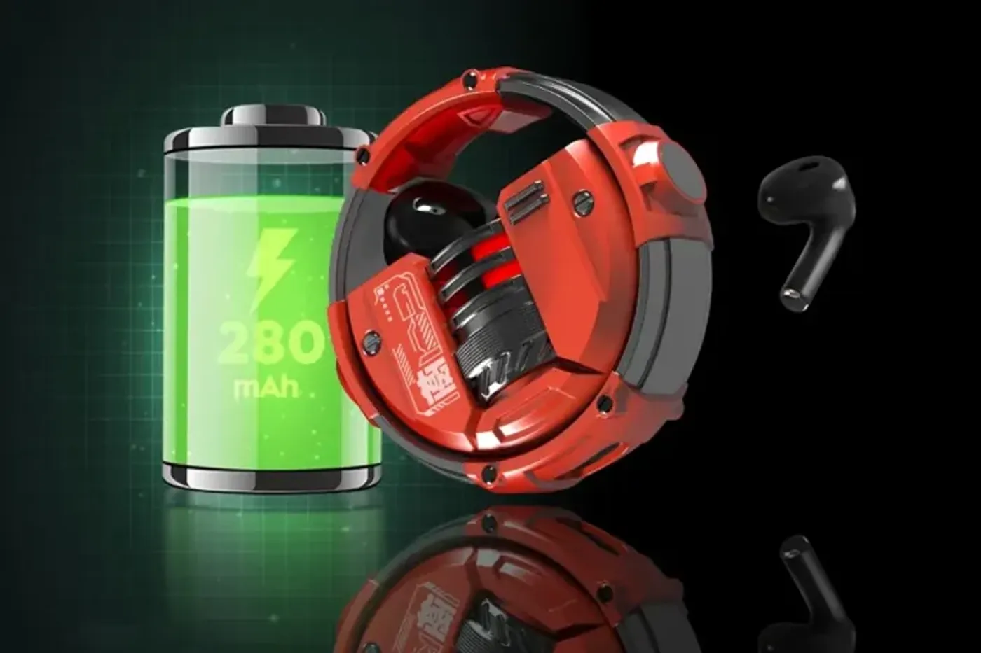 The 300mAh charging case for the Marvo Quaz wireless earbuds