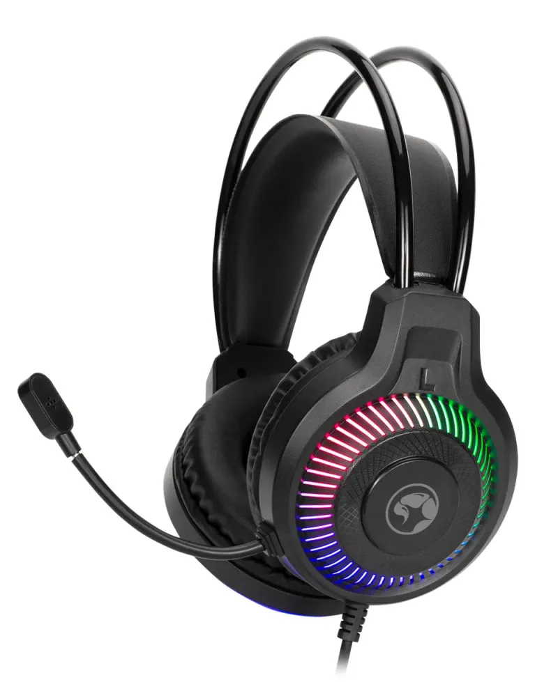MARVO gaming headset with over-ear cushions and a built-in microphone