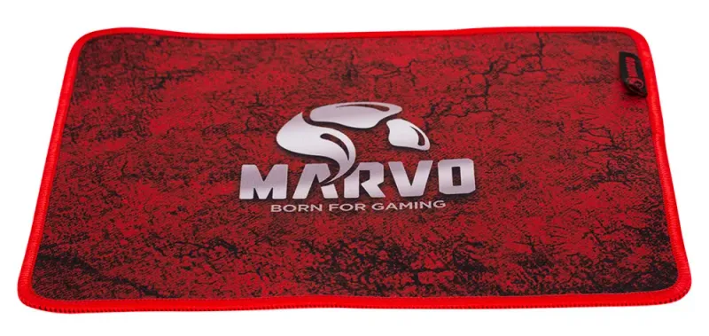 Large CM416 gaming mouse pad laid flat showing its stitched edge and non-slip base