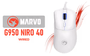 MARVO G950 Niro 40 Gaming Mouse White MARVO G950 Niro 40 Gaming Mouse White - Image 1