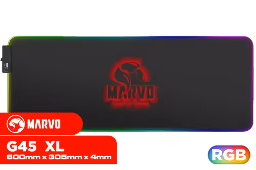 MARVO G45 RGB XL Gaming Mousepad - Image 1