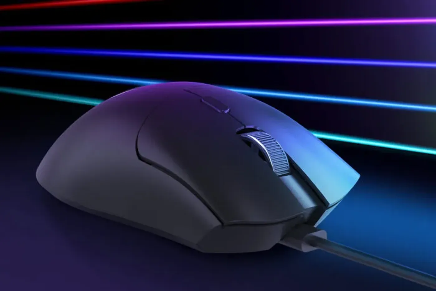 White MARVO G950 Niro 40 gaming mouse with its cable attached