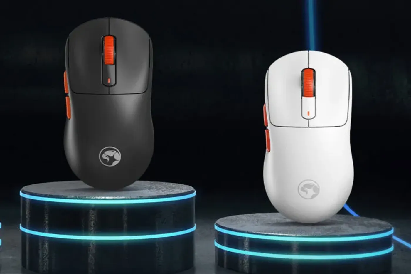 MARVO G964W Niro 60 gaming mouse shown with RGB lighting active