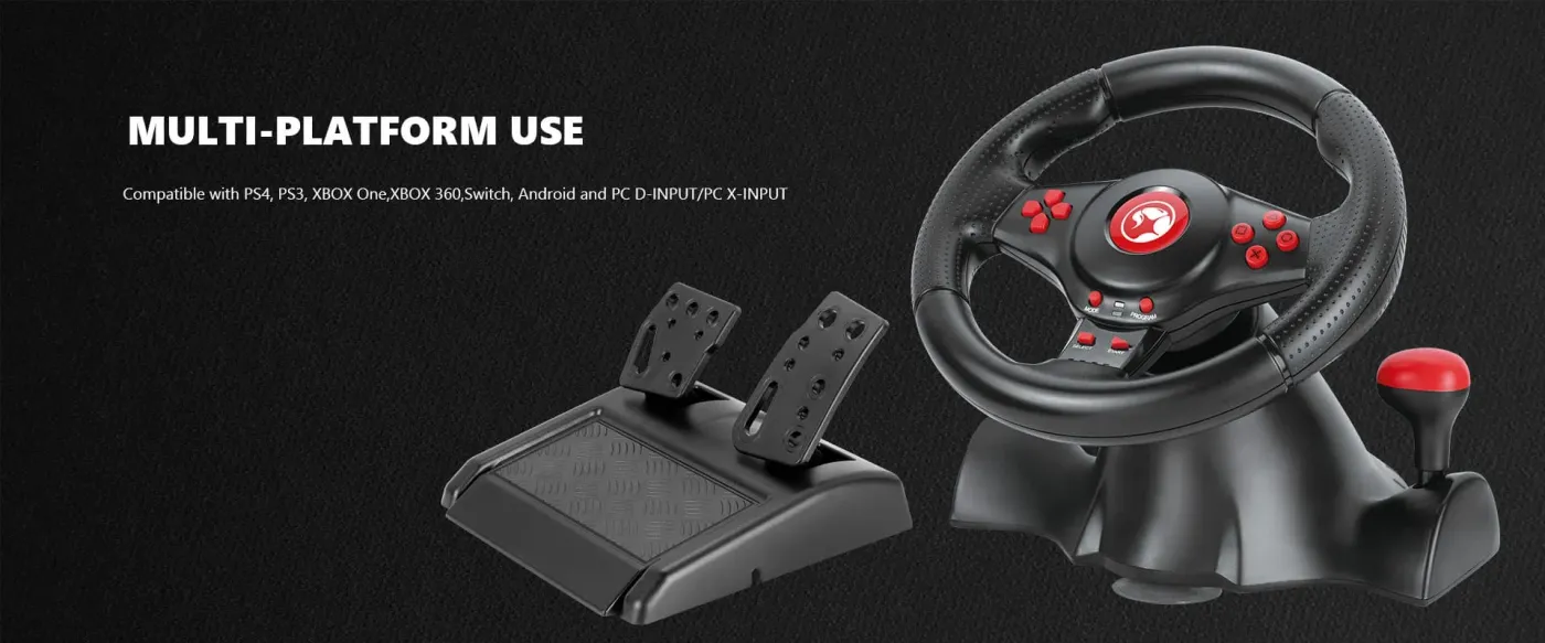 Overview of the MARVO GT-903 Onaga 30 racing wheel setup