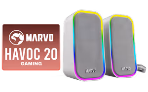 MARVO Havoc 20 Gaming Speakers Grey - Image 1