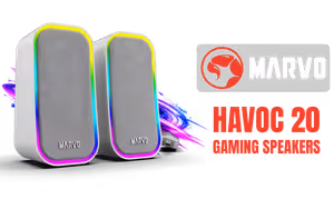 MARVO Havoc 20 Gaming Speakers Grey - Image 1