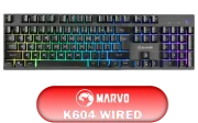 MARVO K604 RGB Wired Gaming Keyboard — 104 Keys, Durable - image 1