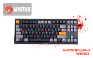 MARVO KG980B EN B Wired Mechanical Gaming Keyboard MARVO KG980B EN B Wired Mechanical Gaming Keyboard - Image 1