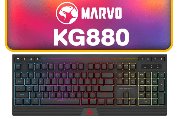 MARVO KG880 Membrane Gaming Keyboard