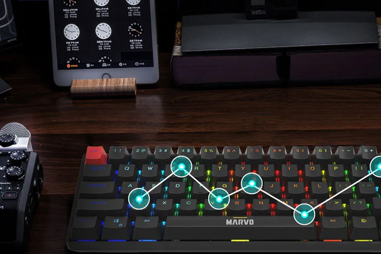 Anti-Ghosting Feature of MARVO KG933G Saber 61 Keyboard