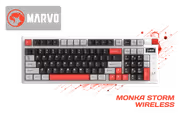 Marvo KG991W Monka Storm 98% Mechanical Keyboard, 4000mAh - image 1