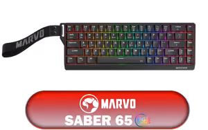 marvo-saber-65-tri-mode-mechanical-keyboard-black marvo-saber-65-tri-mode-mechanical-keyboard-black - Image 1