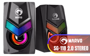 MARVO SG-118 Stereo LED Gaming Speakers MARVO SG-118 Stereo LED Gaming Speakers - Image 1