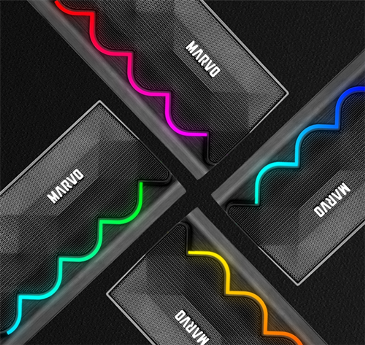 MARVO SG-269 Speakers displaying customizable RGB lighting modes for gaming setups