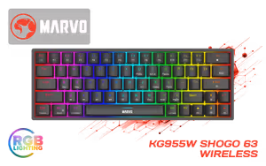 MARVO Shogo 63 Wireless Mechanical Gaming Keyboard Yellow Switch - Image 1