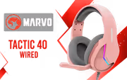 Marvo Tactic 40 RGB Pink — 50mm Gaming Headset with Mic - image 1