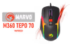 Marvo M360 Tepo 70 Gaming Mouse — 12800 DPI, RGB - image 1
