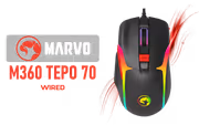 Marvo M360 Tepo 70 Gaming Mouse — 12800 DPI, RGB - image 1
