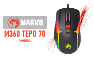 Marvo Tepo 70 Wired Gaming Mouse - Black Marvo Tepo 70 Wired Gaming Mouse - Black - Image 1