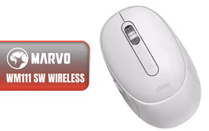 marvo-wm111-sw-wireless-mouse-white - Image 1