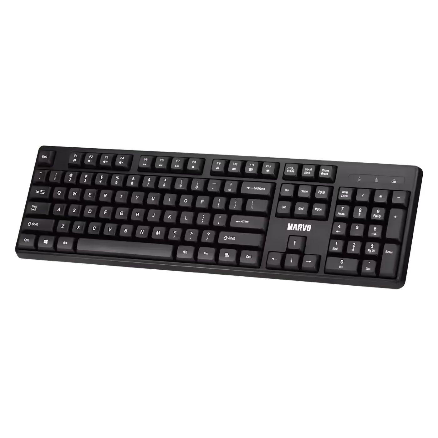 Full-Size 104-Key Keyboard With Comfortable Membrane Typing