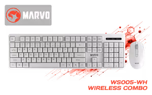 marvo-ws005-wh-wireless-mouse-keyboard-combo - Image 1