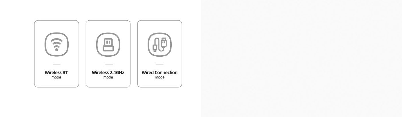 Connection options for the MARVO Z Fit Pro wireless gaming mouse