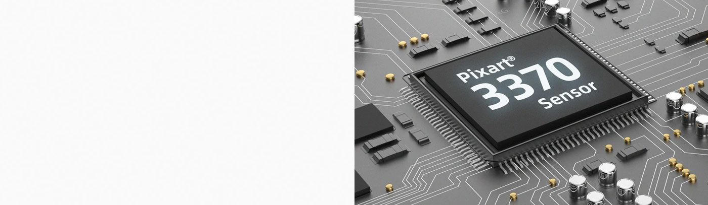 Pixart PMW-3370 optical sensor on the underside of the MARVO Z Fit Pro