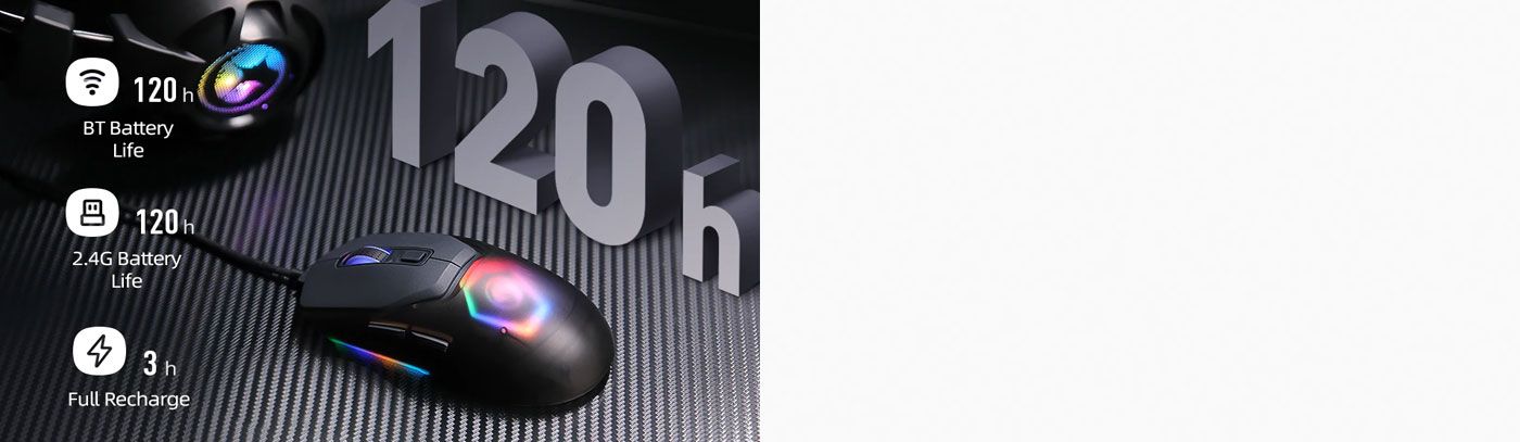 MARVO Z Fit Pro shown highlighting its long battery life