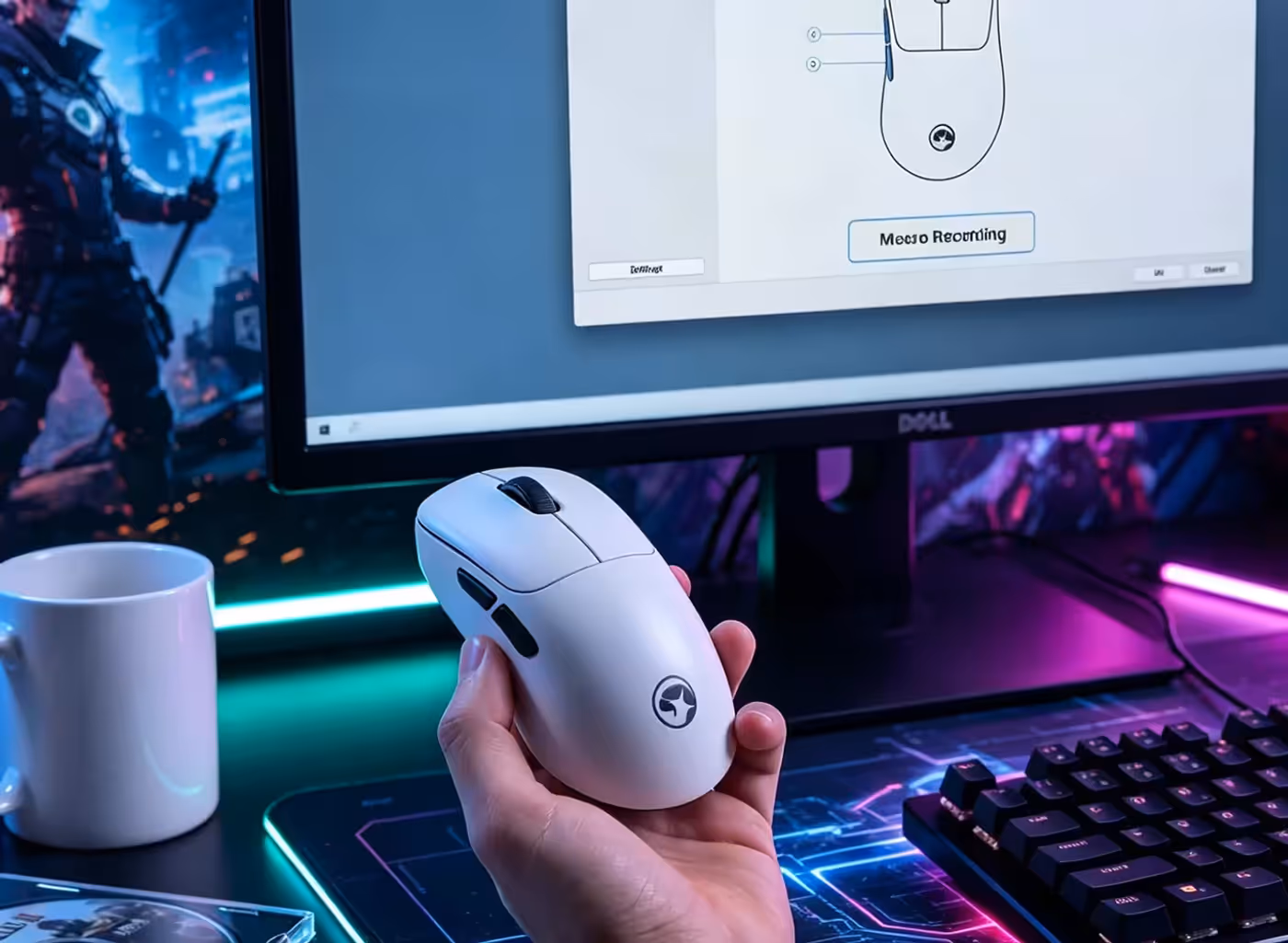 Lightweight NIRO B40 mouse designed for comfortable quick movement