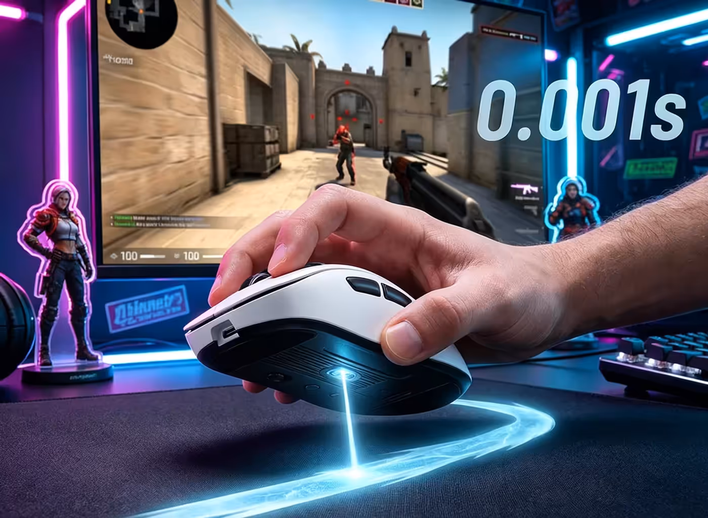 NIRO B40 mouse representing fast tracking and responsive performance
