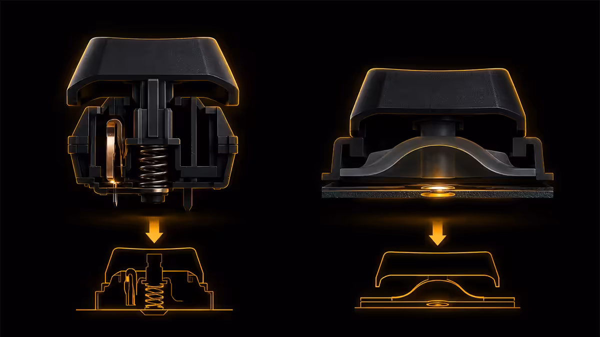 Mechanical switch vs membrane dome