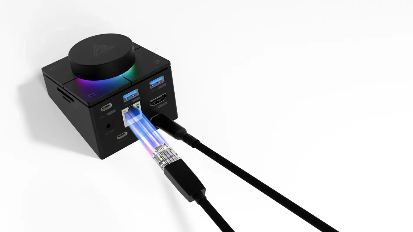 Built-in RJ45 Ethernet port for reliable and stable wired internet connectivity