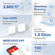 Mercusys Halo H30G AC1300 Mesh Wi‑Fi System 2‑Pack - image 11