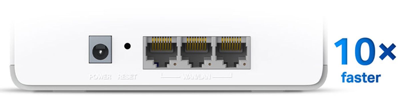Gigabit Ports with Mercusys Halo H70X - Desktop View