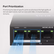 MERCUSYS MS105GP 5-Port Gigabit PoE+ Switch — 65W Budget - image 5