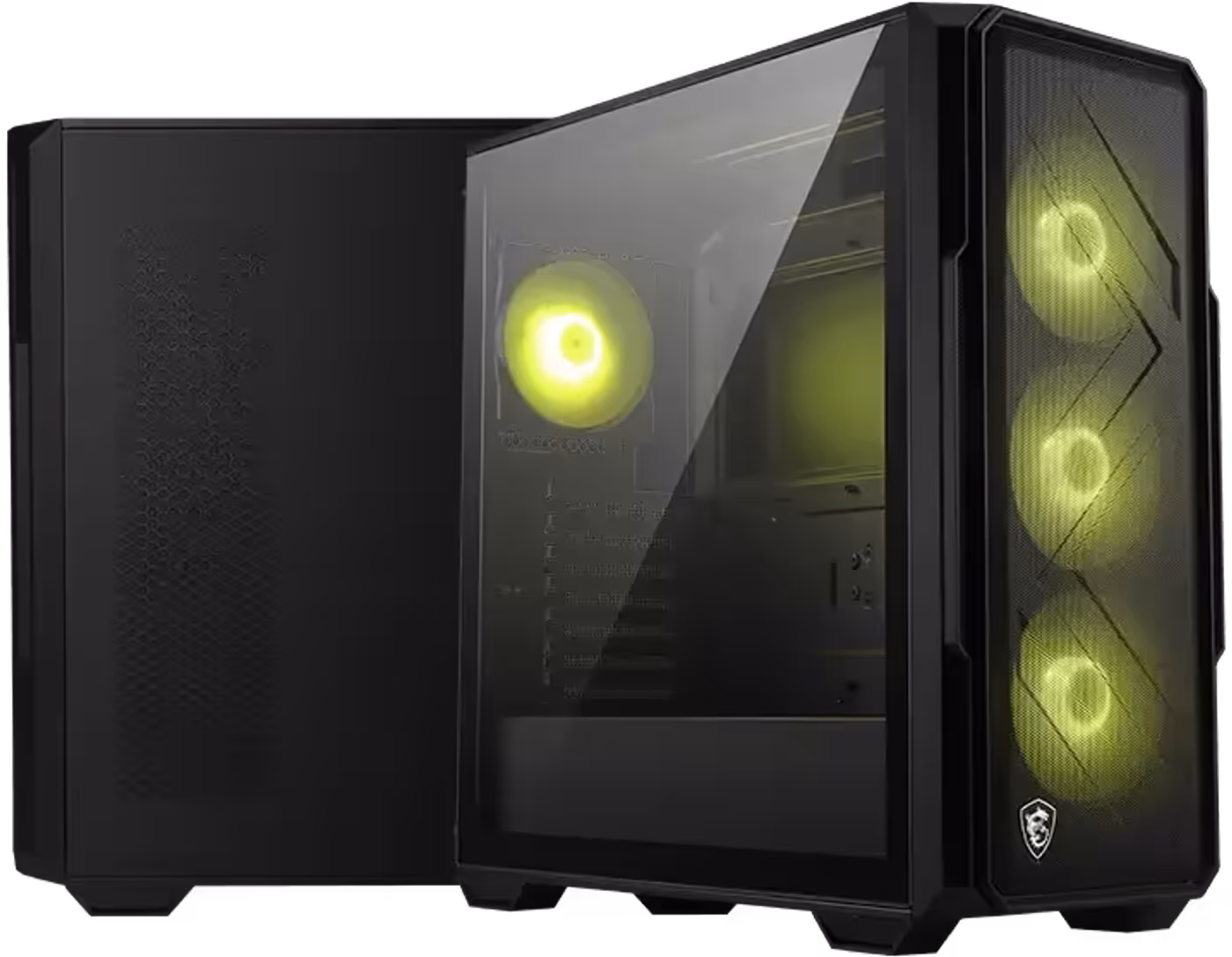 Front mesh panel design for enhanced airflow and cooling performance