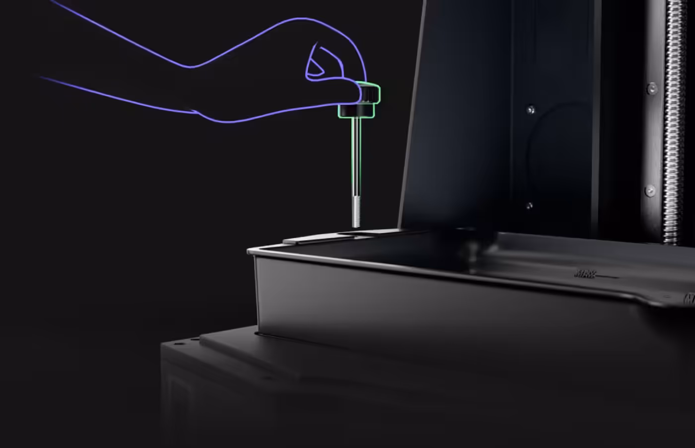 Replaceable lock screws with clog-free design