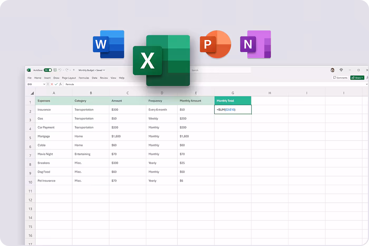 Illustration emphasizing effortless tracking and organization features