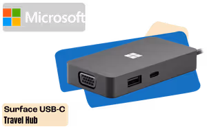 Microsoft Surface USB-C Travel Hub 161-00002 – Portable USB-C Adapter - image 1