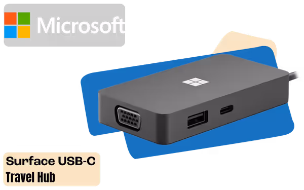 Microsoft Surface USB-C Travel Hub 161-00002 – Portable USB-C Adapter - image 1 Microsoft Surface USB-C Travel Hub 161-00002 – Portable USB-C Adapter - image 1